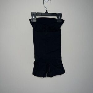 SKIMS SEAMLESS SCULPT STRAPLESS SHORTIE BODYSUIT ONYX BLACK SMALL